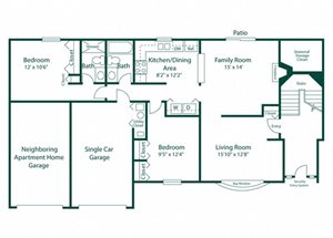 Maple Lane Apartment Unit Floor Plan